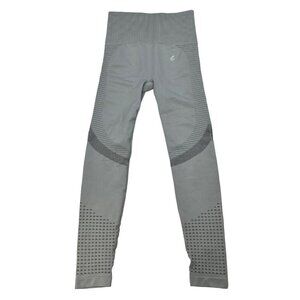 Fastarry Women’s Mid Rise Cropped Athletic Leggings Gray Size Small